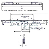 Truth Sliding Door 2 Point Mortise Lock 16-720 1