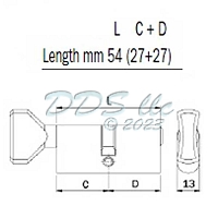 Iseo F5 Oval Key Cylinder 16-876pnk 1