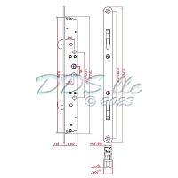 Sliding Glass Door Mortise Lock, 2 Point 16-883 1