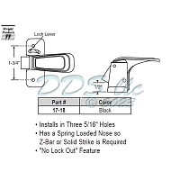 Heavy Duty Inside Latch 17-18 1