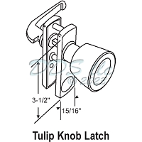 Knob-Push Pull Latch 17-59