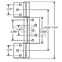 PGT Hurricane Door Hinge 19-1042BZ 1