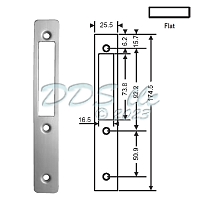 Deadbolt Mortise Lock Flat Faceplate 19-432 1