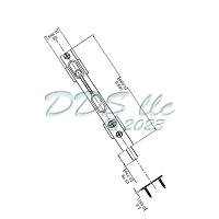 Inactive Door Flush Bolt 19-473w 1