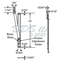 14 inch Truth Anderberg HD Friction Adjuster 28-14-10-0 1