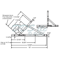 Truth UL-LR Casement Hinge Stainless Steel 10 Inch 28-15-10SS 1