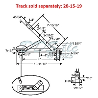 Truth High Performance Casement Hinge Arm UL-LR 28-15-18 1
