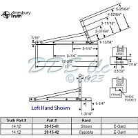 Truth 14.12 Egress Window Hinge 28-15-41SS 1