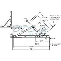 Truth LL-UR Casement Window Hinge 28-15-43 1
