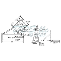 Truth 14.92 Casement Hinge 28-15-57 1