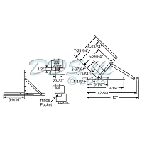 Truth 14.92 Casement Window Hinge 28-15-58 1