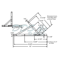 Truth LL-UR Casement Hinge Stainless Steel 10 Inch 28-15-9SS