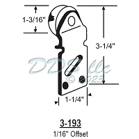 Door Bi-Pass Hanger 3-193 1