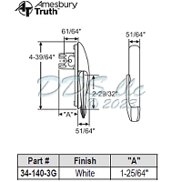 Truth Maxim Multi-Point Casement Lock 34-140-3G 1