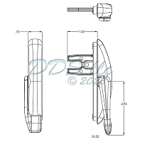 Truth Maxim Multi-Point Casement Lock Black 34-144-10G 1