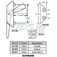 Silverline Window Slider Block 39-611 1