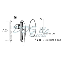 Roto Single Point Lock Handle 34-182-33W 1