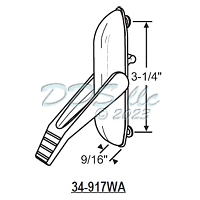 Silverline Casement Window Lock 34-917WA 1