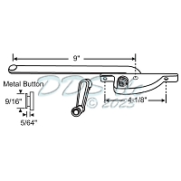 Hope Face Mount Casement Window Operator RH 36-119B 1