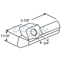 Replacement Pella Window Operator Square Cover LH 36-201LHWR 1