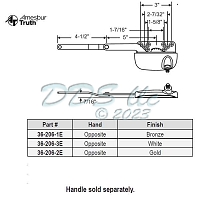 Sill Mounted Casement Operators 36-206-1E 1