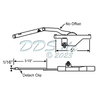 Rear Mount Casement Operators 36-278-3 1