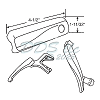 Pella Casement Window Crank Kit LH 36-505NS-LHW 2