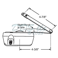 GU Sill Mounted Casement Operator 36-516RHowM 2