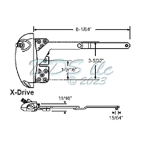 Roto Sill Mounted Casement Window Operator 36-539LHW-XD 1
