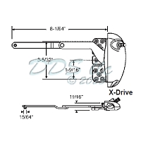 Roto Sill Mounted Casement Window Operator 36-539RHW-XD 1