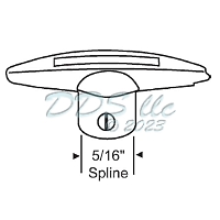 Window T Handle Mill 37-120 1