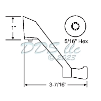 Roto Interlock Window Crank Handle Metallic Bronze 37-157MTBZ