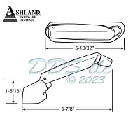 Ashland Window Operator Cover Beige 37-248BG 1
