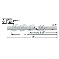 Roto Face Mount Casement Track Assembly 38-21