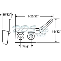 Truth Maxim Casement Window Lock Keeper 39-221