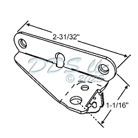 Roto Window Sash Bracket LH 39-698