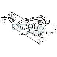Roto Window Sash Bracket RH 39-701