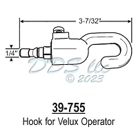 Hook for Velux 39-755 1