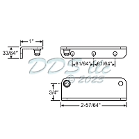 Ashland Window Operator Bracket RH 39-900RH 1
