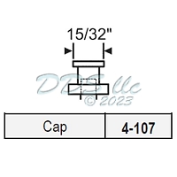 Bi Fold Closet Door Pin Assembly Cap 4-107 1