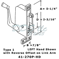 Yale - Ogron HD LH Awning Operator 41-270pw HD Yale - Ogron HD LH Awning Operator 41-270pw HD