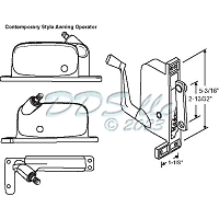 Air Control Awning Window Operator 41-485P D 1