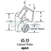 Cabinet Slide Roller 45-19 1