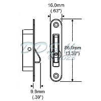 Face Fix Single Action Window Vent Lock  50-1367FFORBZ 1