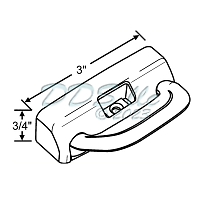 Milgard Positive Action Window Sash Lock 50-1469W 1