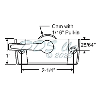 Sweep and Sash lock 50-418-46x 1