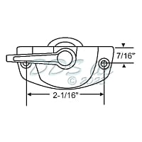 Window Sweep and Sash Lock 50-1523W 1
