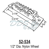 Sliding Window Roller 52-534 1