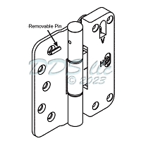 Truth Adjustable Door Hinge LH Antique Brass 56-147ABLH