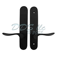 Marvin Hinged Door Inactive Dummy Handle Set Black 55-223BDI